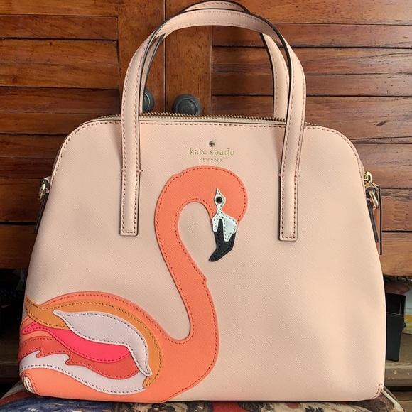 kate spade Handbags - Kate Spade Strut Your Stuff Flamingo Maise Satchel